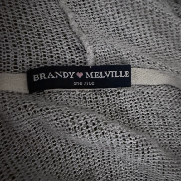 Brandy Melville Cream Hooded Cardigan - Picture 2 of 4